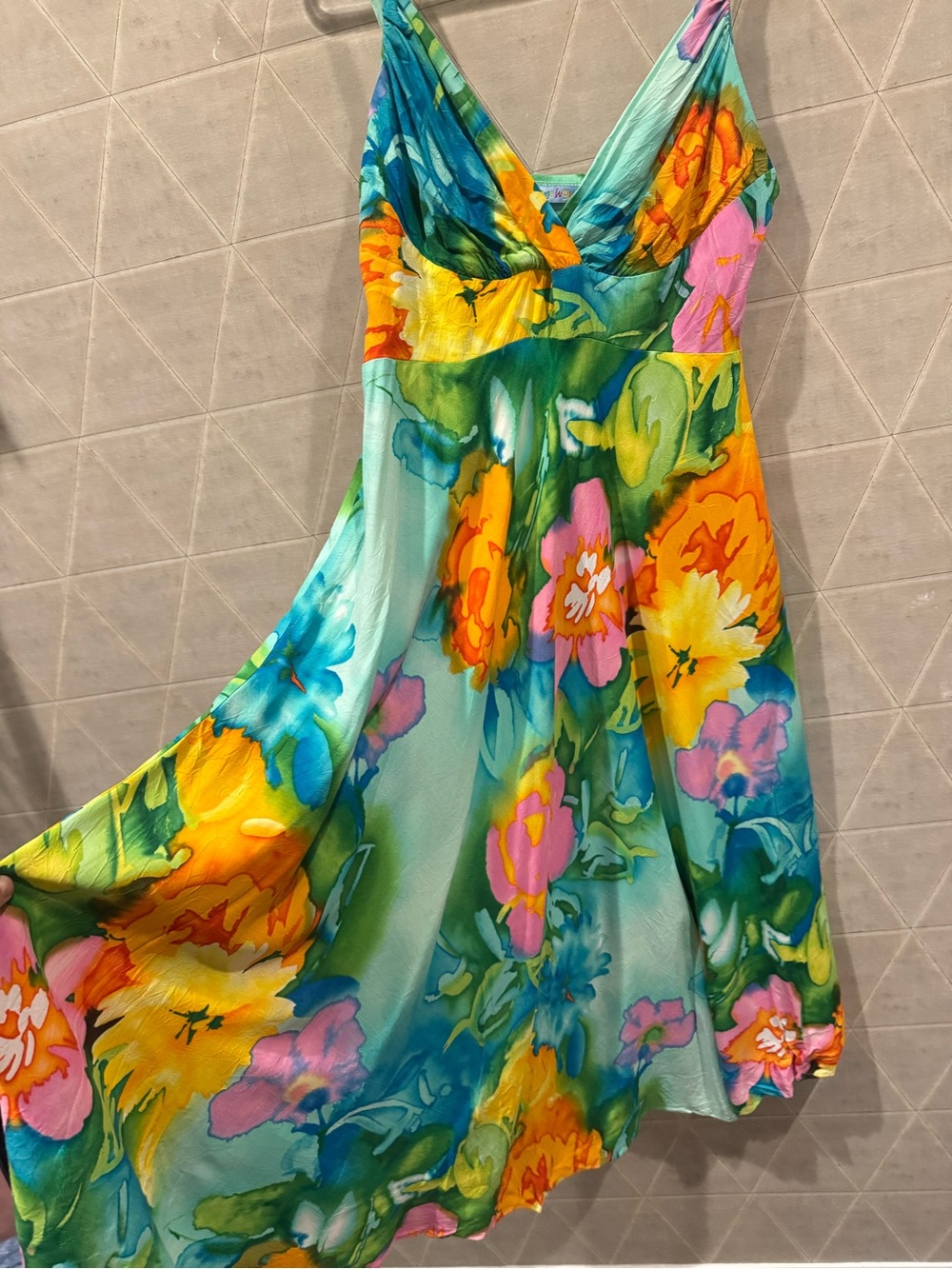 JAMS WORLD Hawaii Dress Tropical Floral Dreamland Sleeveless M - Picture 5 of 9